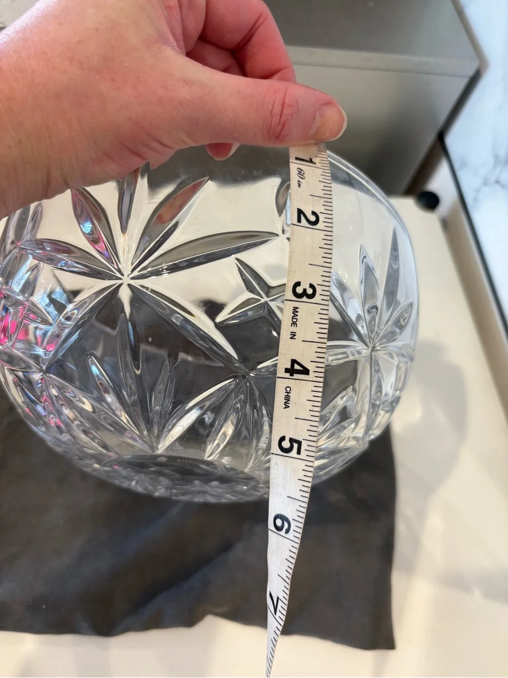 Tiffany & Co. Clear Cut Crystal Serving Bowl